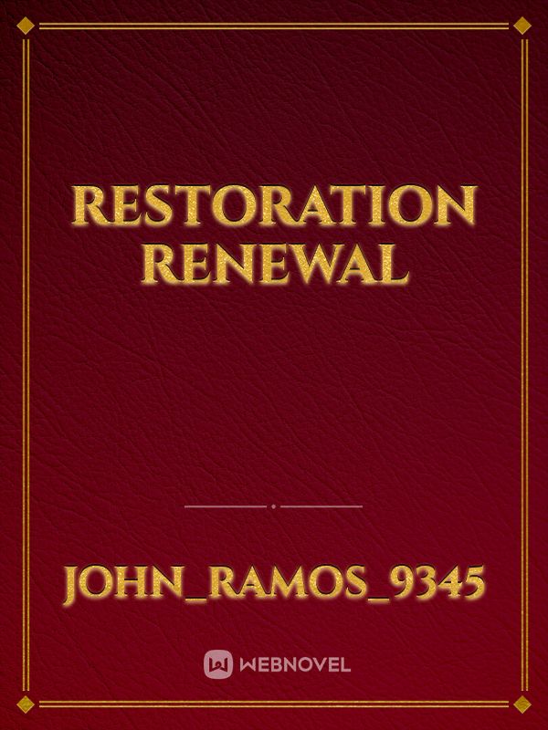 RESTORATION RENEWAL Book