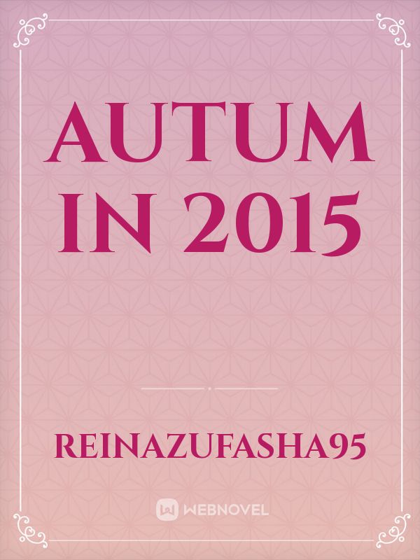 Autum in 2015 Book