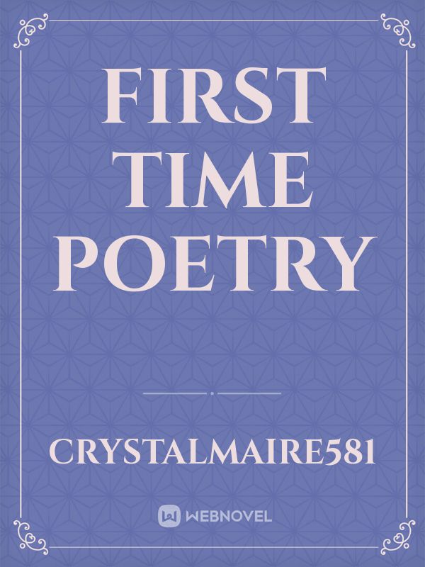 First time poetry Book