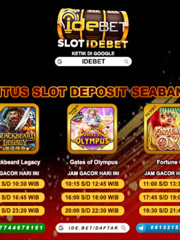 IDEBET | Slot Bisa Deposit Seabank Terbesar Nomor 1
