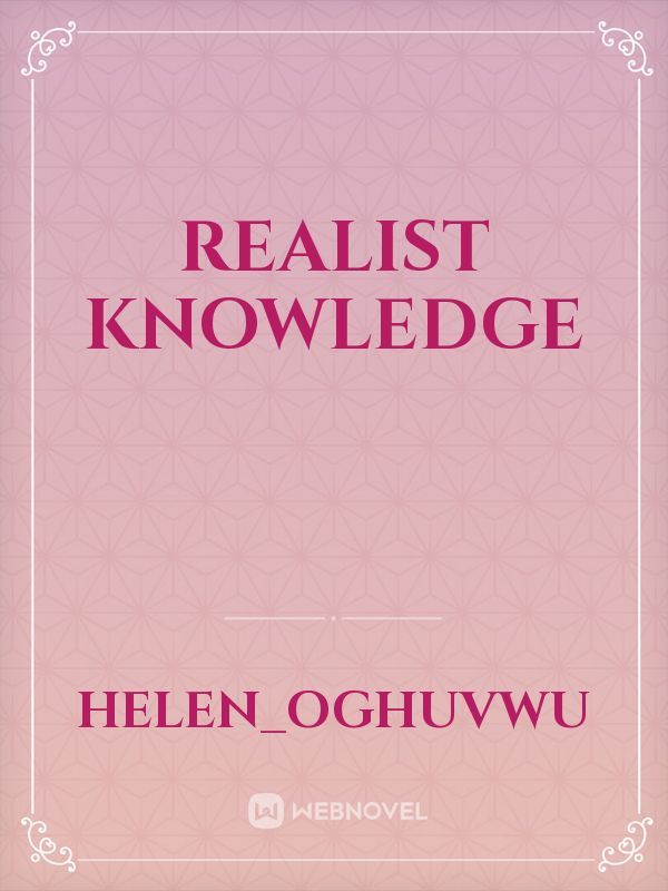 Realist Knowledge