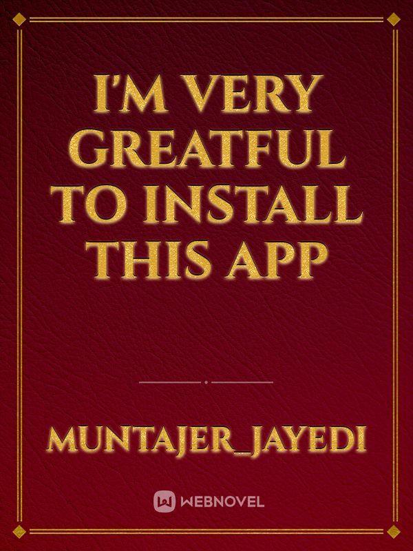 I'm very greatful to install this app Book