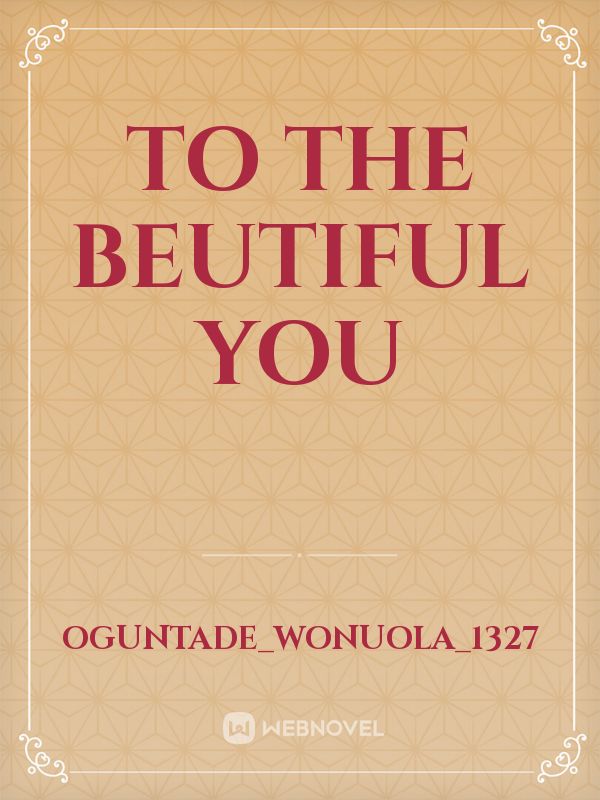 To the beutiful  you Book
