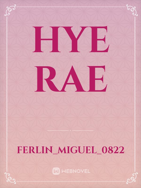 Hye rae Book