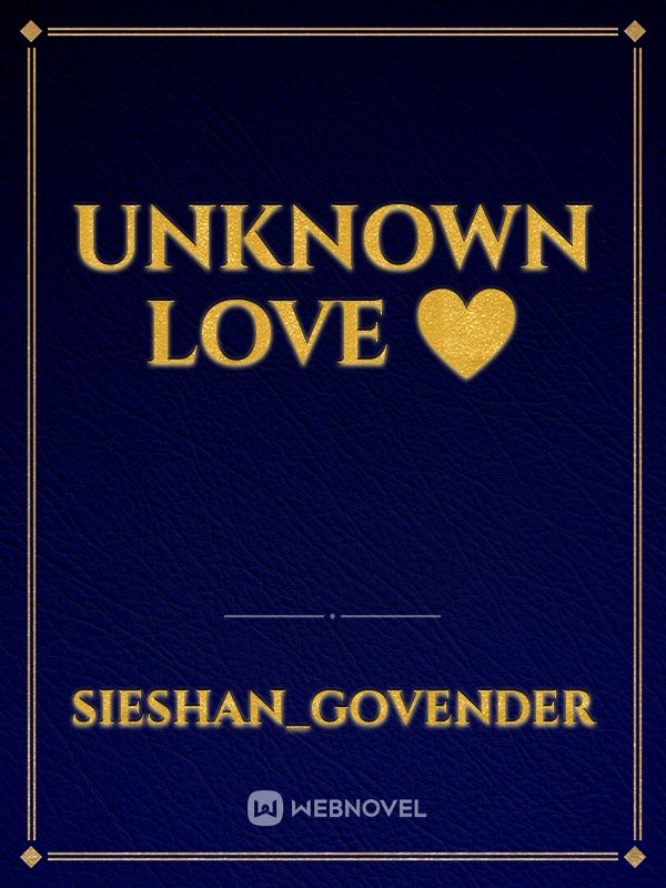 Unknown Love ❤️ Book