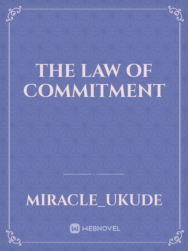 THE LAw Of COMMITMENT Book
