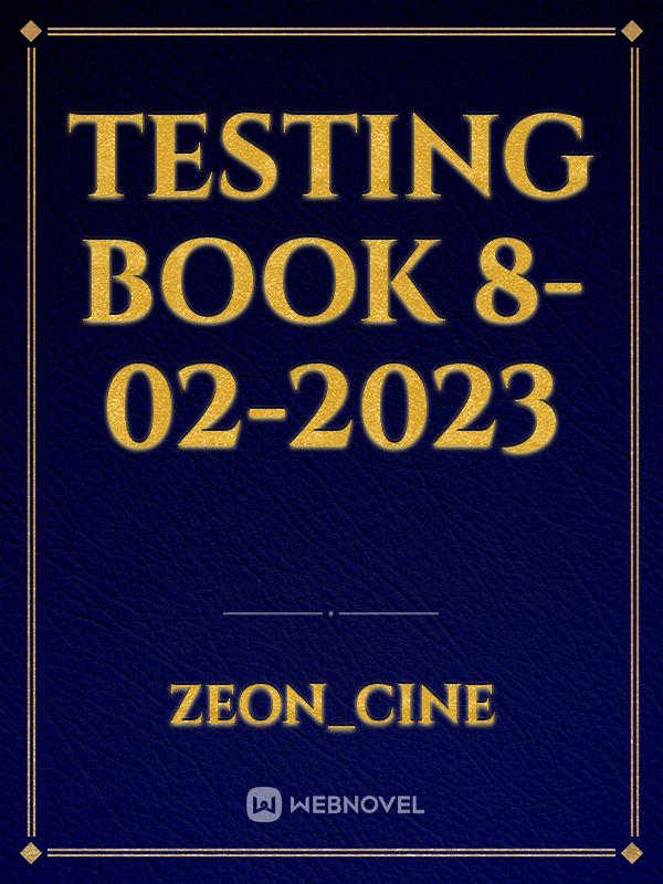 Testing Book 8-02-2023 Book