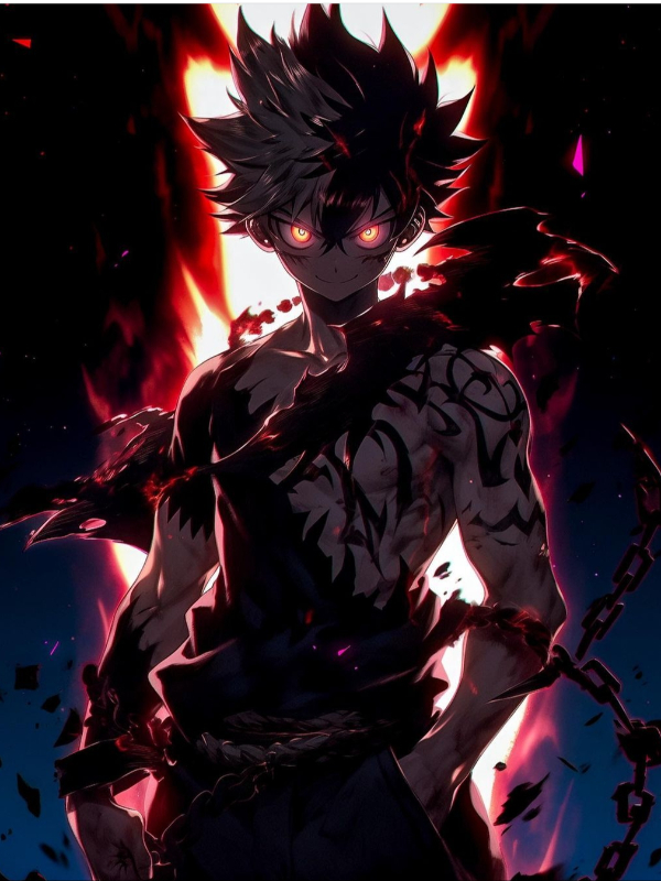 Red and Black: Asta Union Mode! Fanart/Wallpaper that I made : r