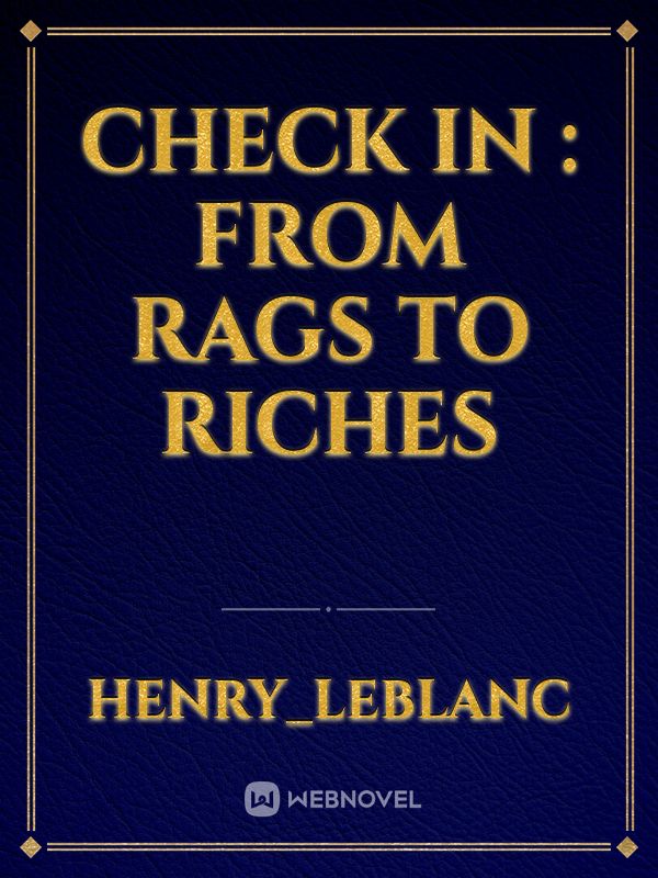 Check In : From rags to riches Book
