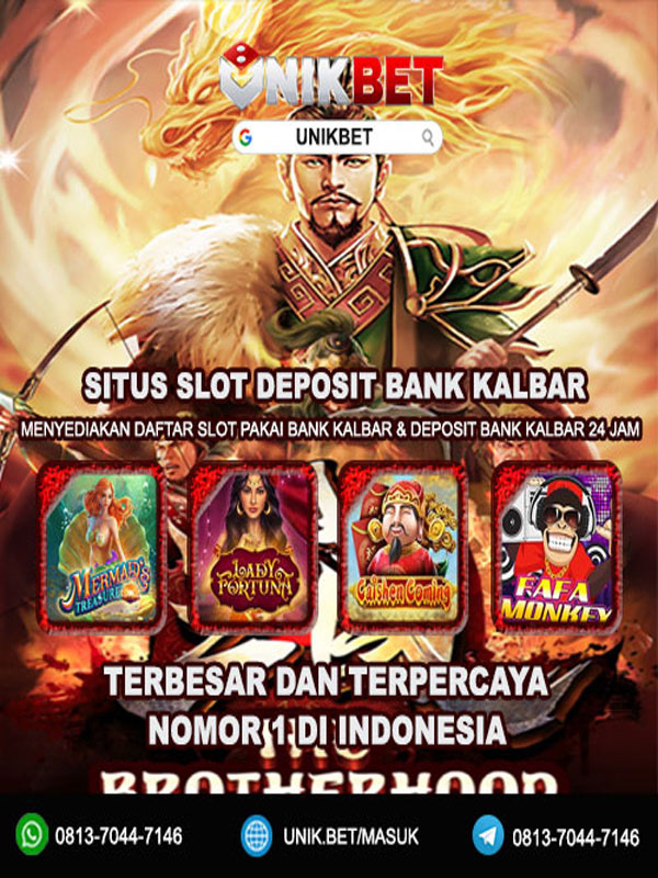 Unikbet | Situs Slot Deposit Bank Kalbar Nomor 1 Terbesar Di Indonesia