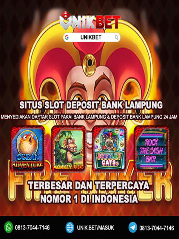 Unikbet | Situs Slot Deposit Bank Lampung Nomor 1 Terbesar Di Indonesi Book