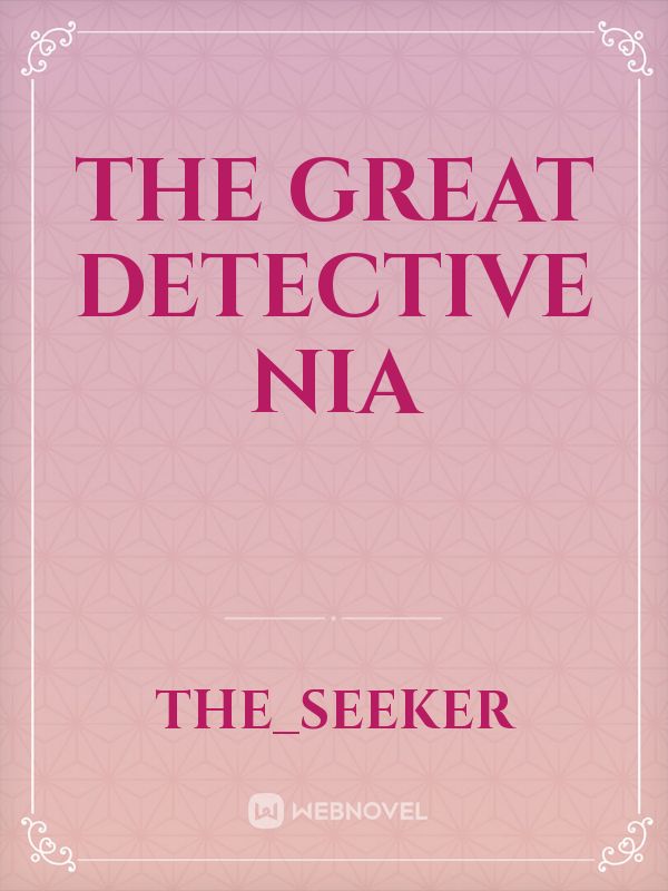 The Great Detective Nia Book