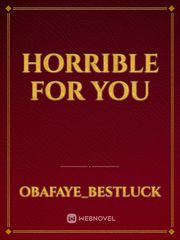 horrible for you Book