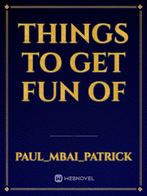 things to get fun of Book