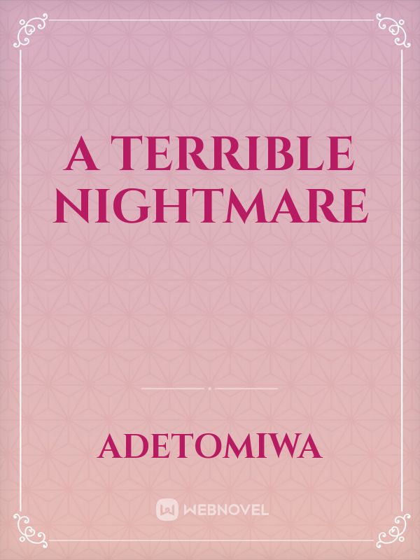 A terrible nightmare Book