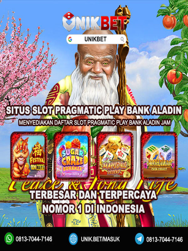 UNIKBET : Situs Slot Pragmatic Play Bank Aladin Terpercaya Book