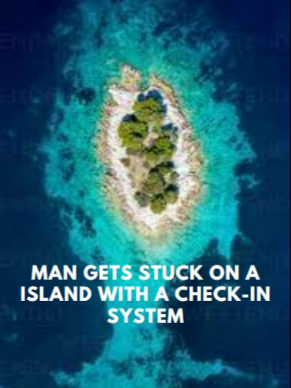 Guy gets stuck on an island with a check-in system Book