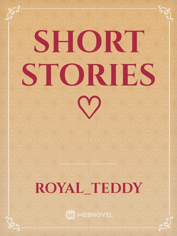 Short stories ♡ Book