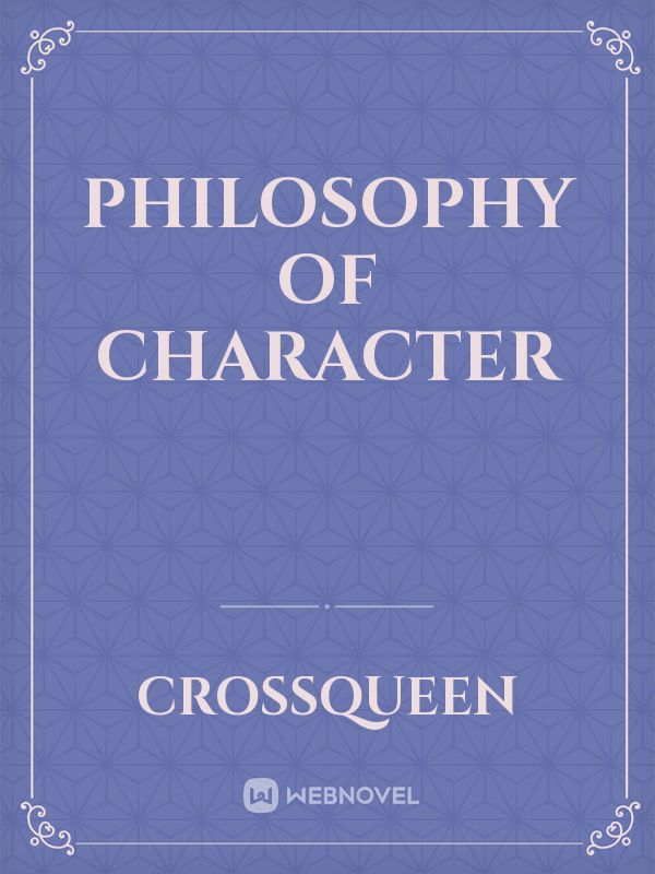 Philosophy of character Book