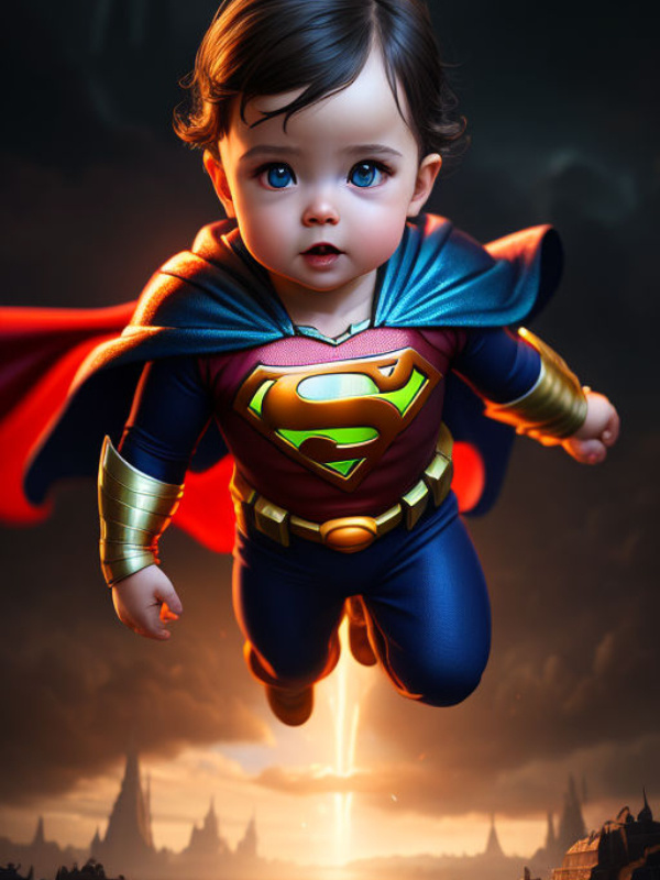 Baby Superman In America comic