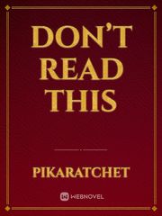 don’t read this Book