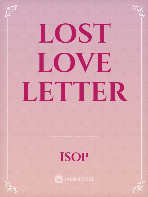 Lost Love Letter Book