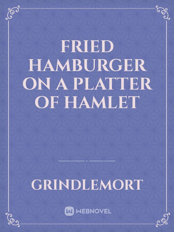 fried hamburger on a platter of hamlet