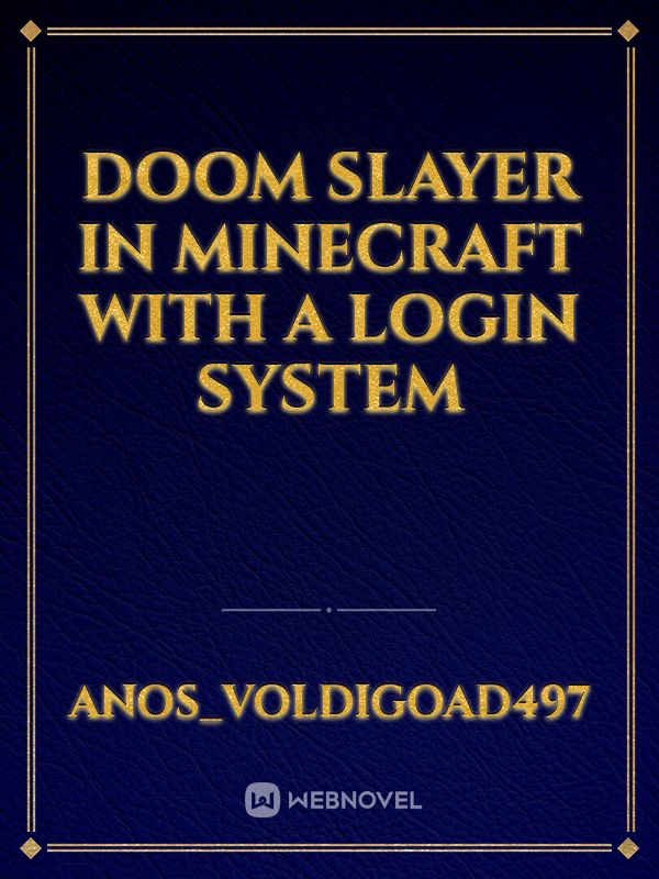 doom slayer in minecraft with a login system
