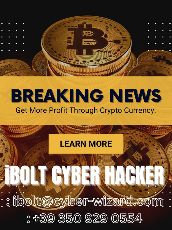 iBOLT CYBER HACKER, YOUR CRYPTO / BTC RECOVERY TEAM, IS A VERIFIED CYB