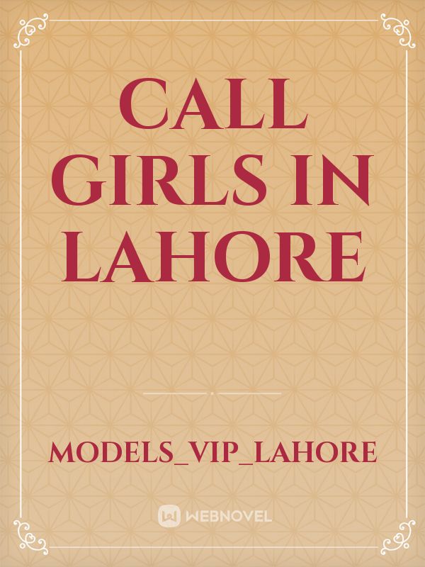 call girls in Lahore Book