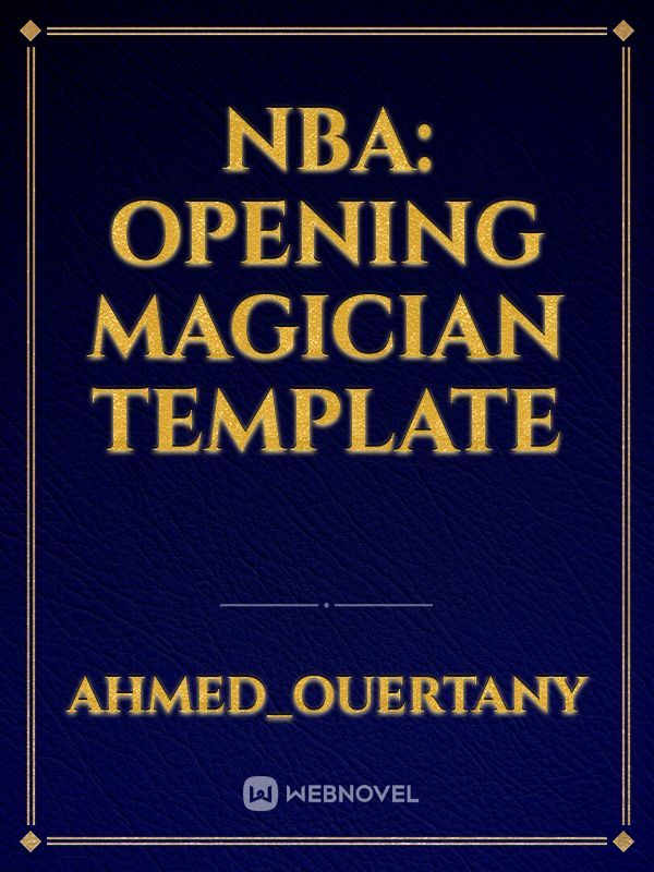 NBA: opening Magician template