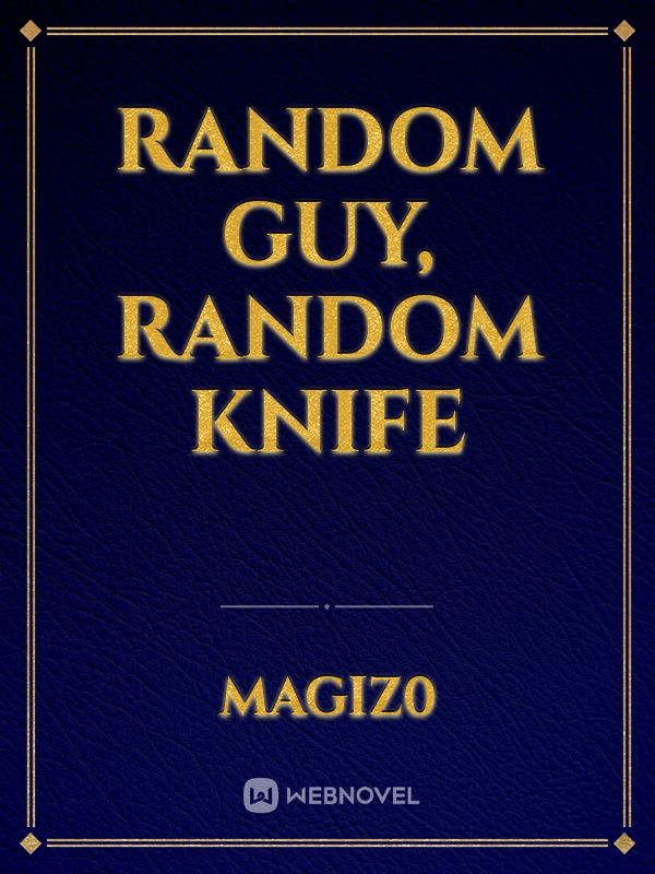 Random guy, random knife Book