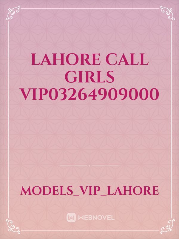 lahore call girls VIP03264909000