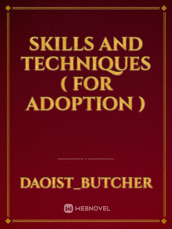 Skills And Techniques ( for adoption ) Book