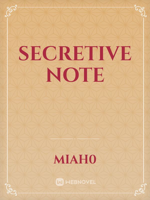 Secretive Note Book