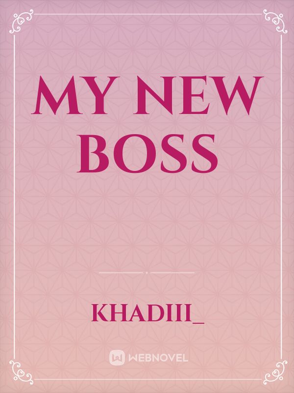 my new boss Book