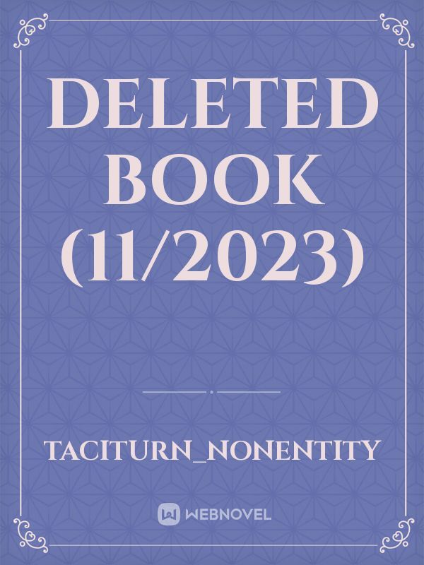 Deleted Book (11/2023)