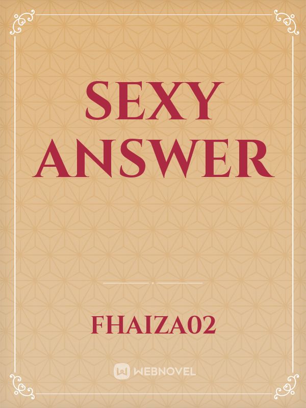 sexy answer Book
