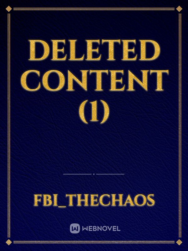 Deleted Content (1) Book