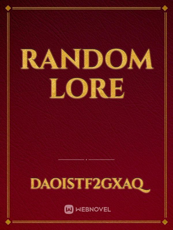 Random Lore Book
