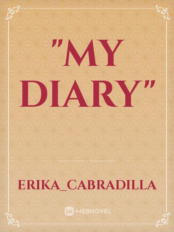 "MY DIARY" Book