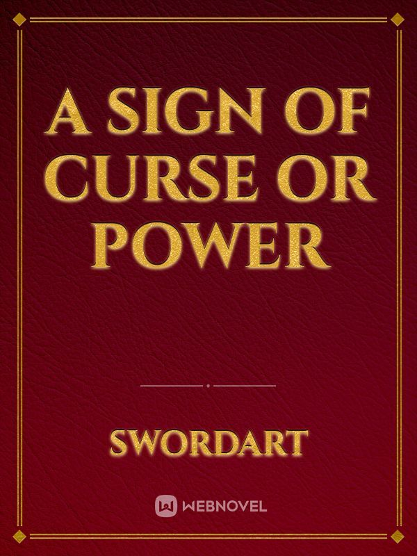A sign of curse or power Book
