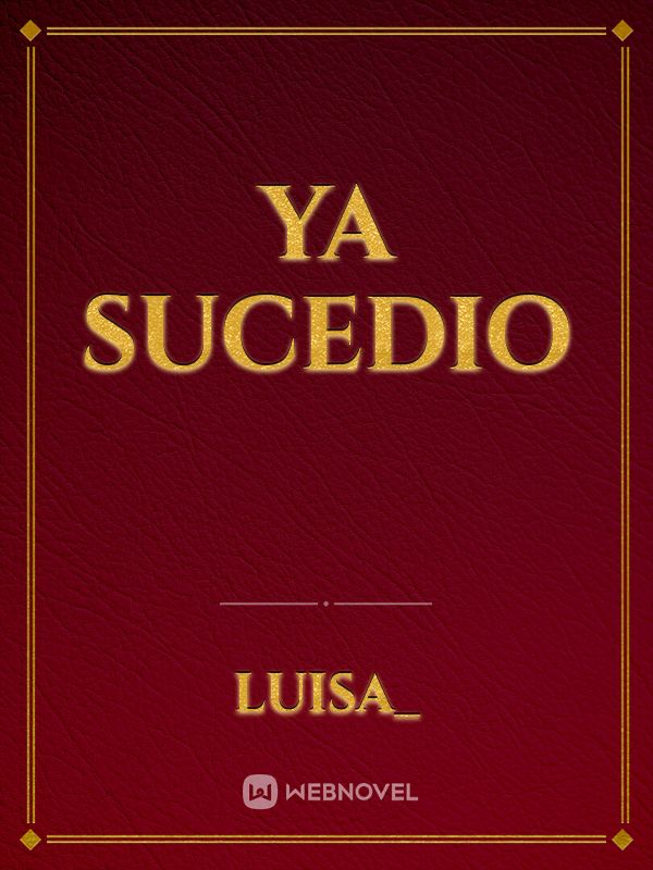 Ya Sucedio Book