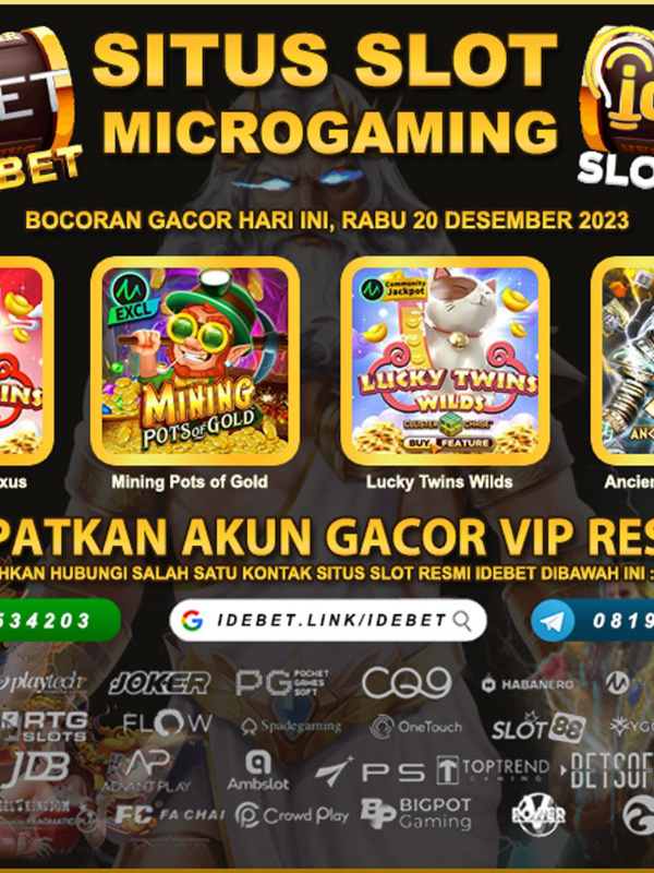 IDEBET Link Daftar Slot Microgaming Bisa Pakai Gopay