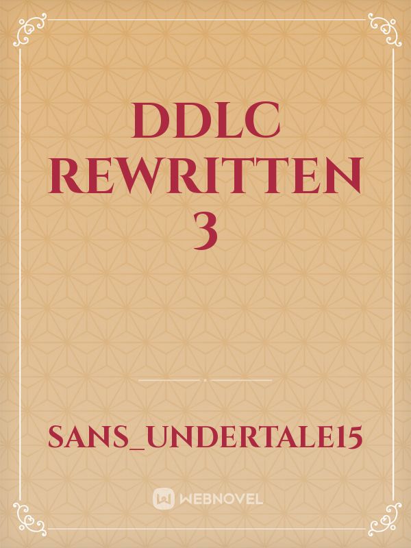 DDLC Rewritten 3 Book