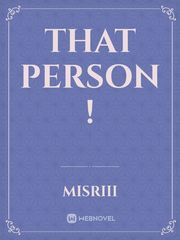 That person ! Book