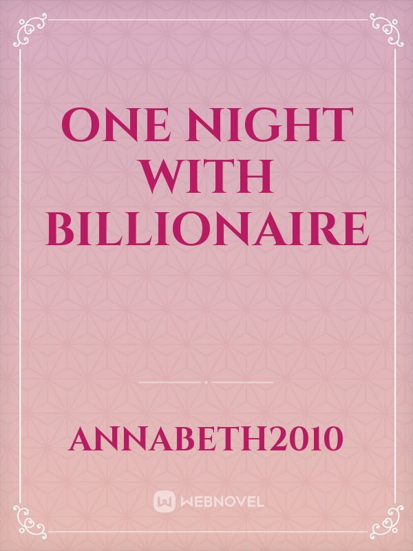 one night with billionaire