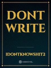 dont write Book
