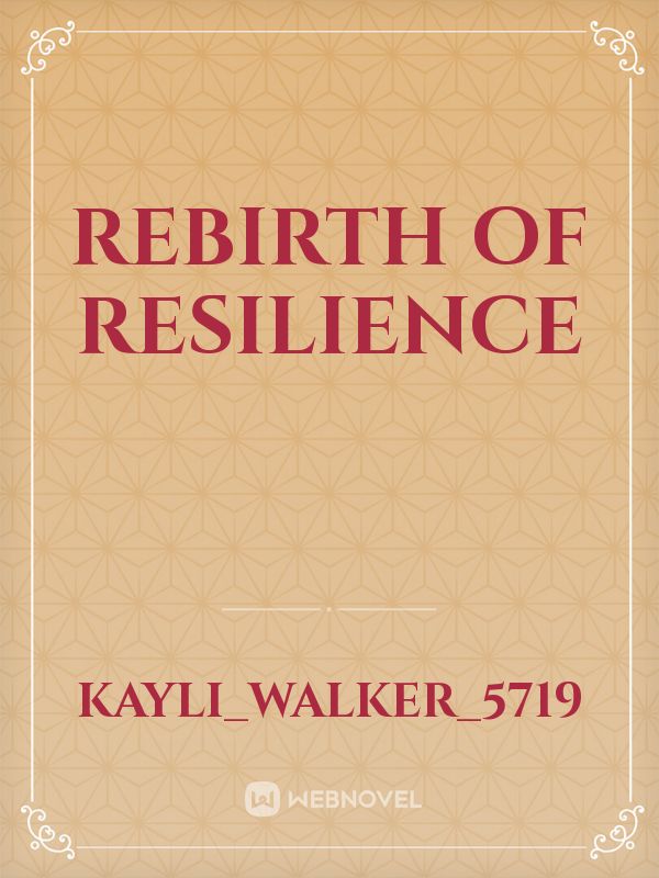 Rebirth of Resilience Book