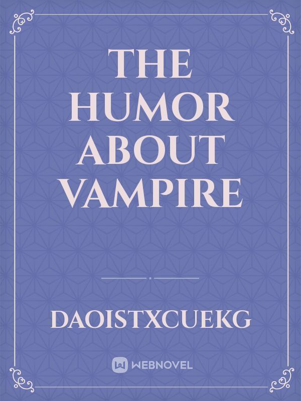 the humor about vampire Book